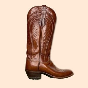 Lucchese Ladies 6.5 B 1883 Amberle Boots Tan Burnished Ranch Hand Boots N4604.54